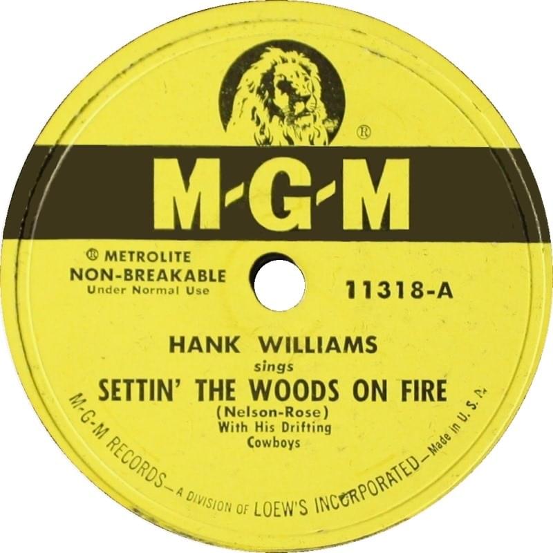 45 RPM Single by Hank Williams